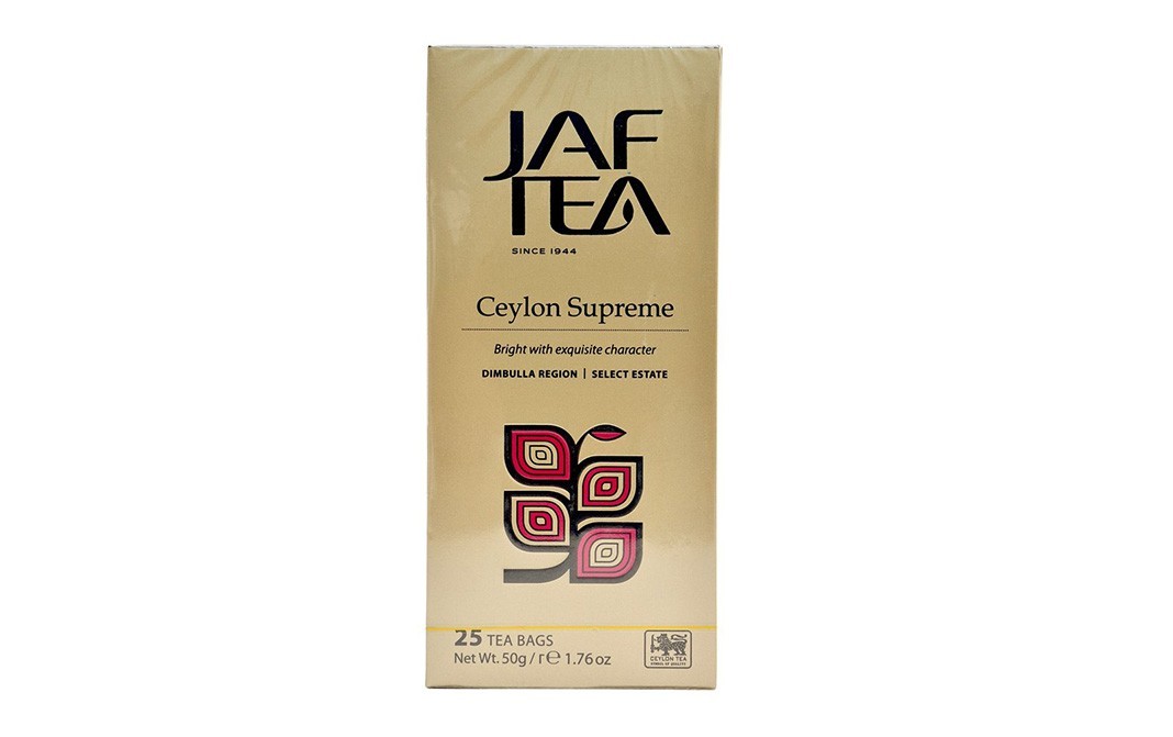 JAF Tea Ceylon Supreme Tea   Box  25 pcs